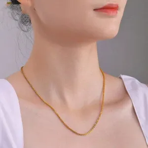 🌟 Simple &amp; Versatile Woven Chain Necklace for Couples 🌟