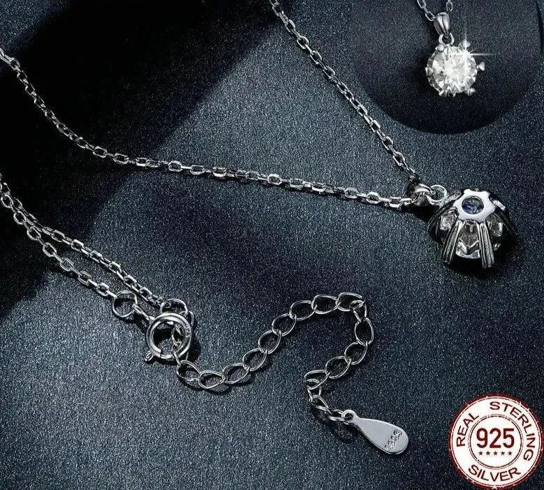 1 Ct Moissanite Slver Pendant Necklace