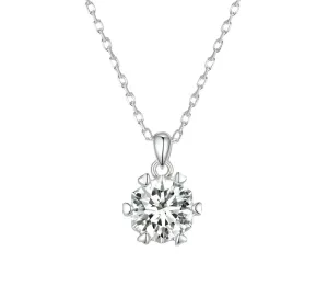 1 Ct Moissanite Slver Pendant Necklace