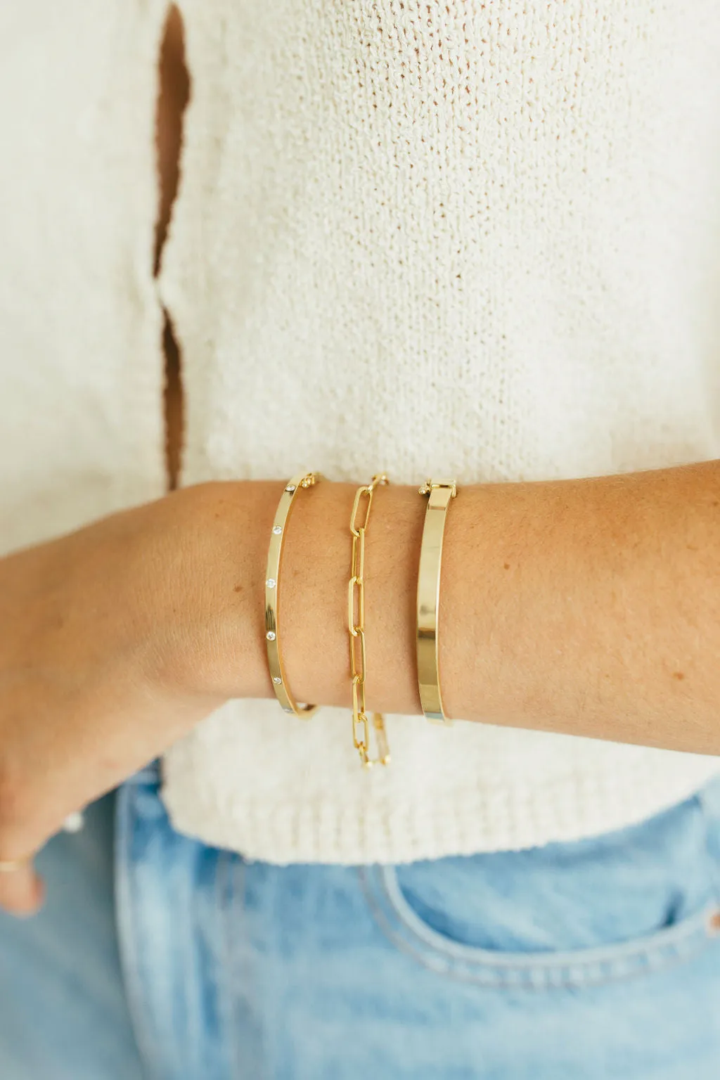 10K Gold Everything Bangle