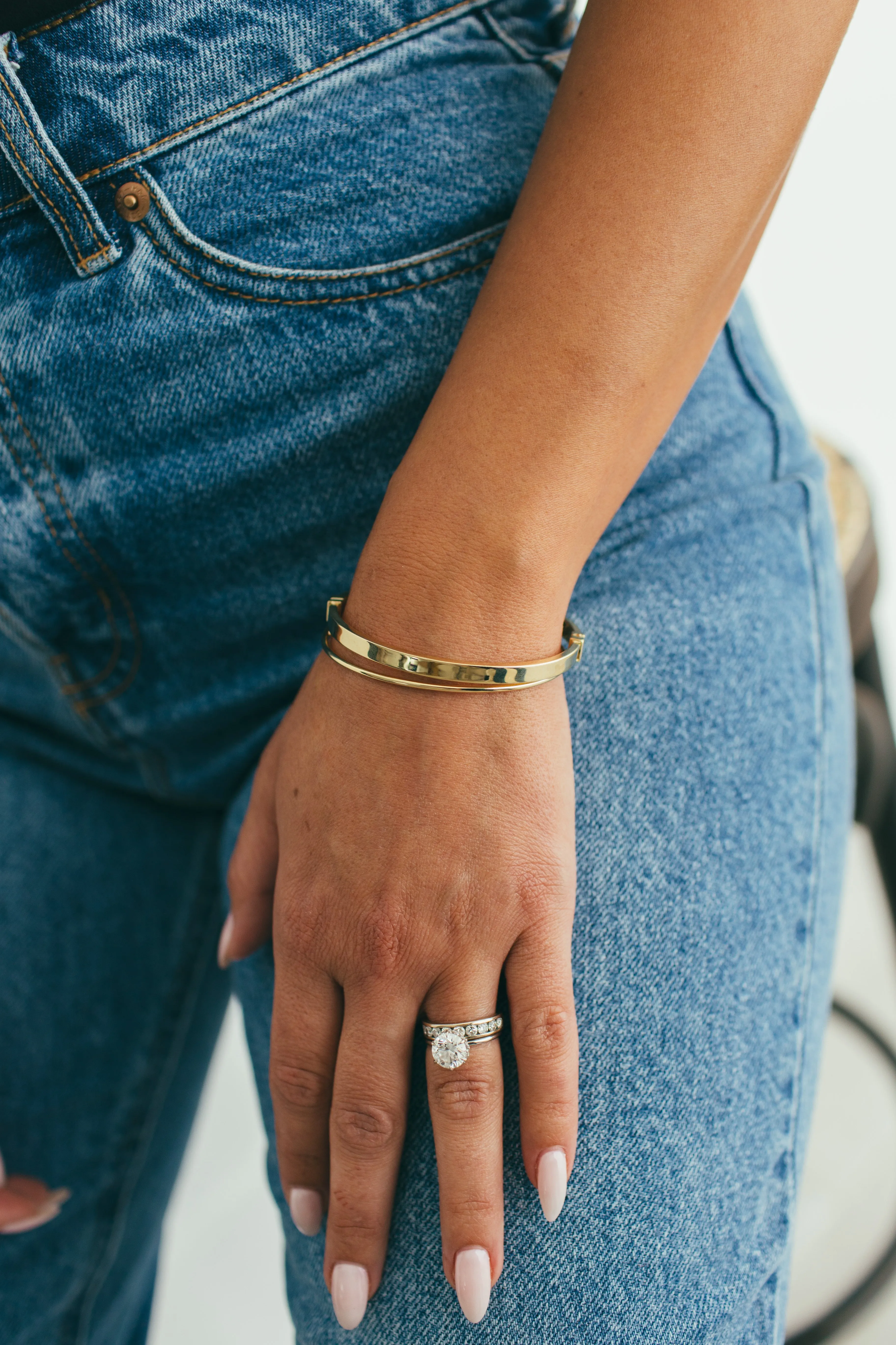 10K Gold Everything Bangle