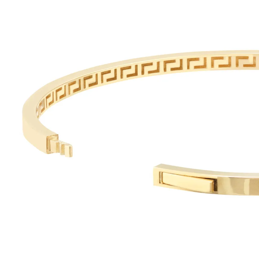 14K Gold Plain Bangle Bracelet