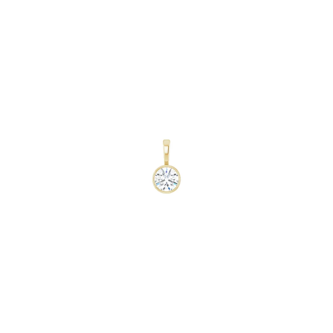 14ky Diamond Solitaire Pendant | 0.25ct