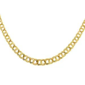 18K Yellow Gold Double Link Chain Necklace
