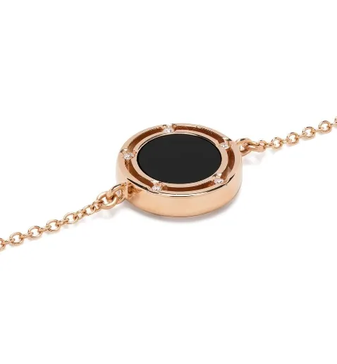 18kt rose gold D.Side diamond bracelet