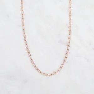18" Rose Gold Filled Round Drawn Cable Chain Necklace