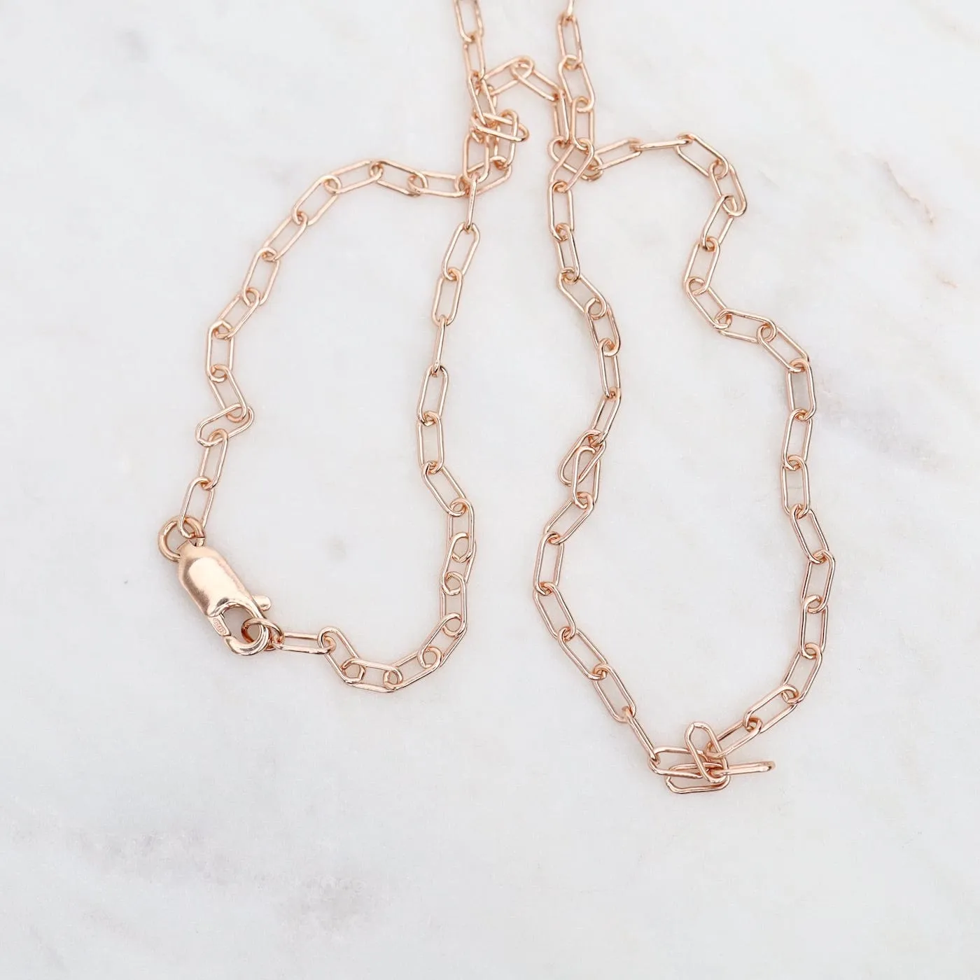 18" Rose Gold Filled Round Drawn Cable Chain Necklace