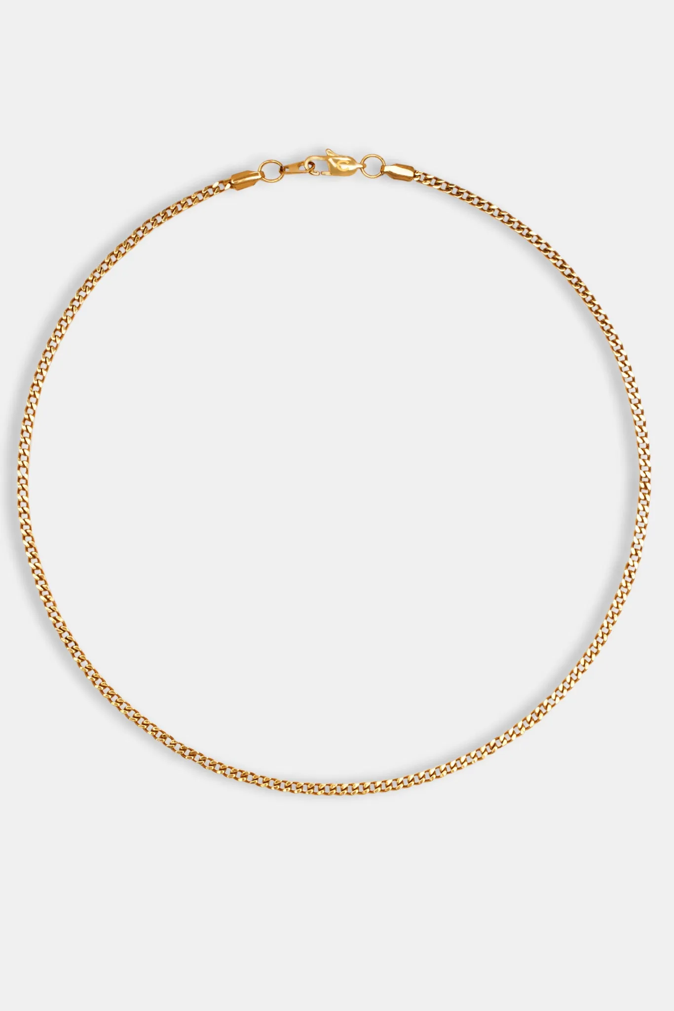 2.5mm Micro Cuban Chain - Gold