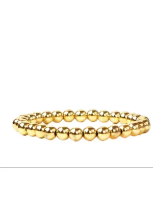 6MM Ball Bracelet - Gold