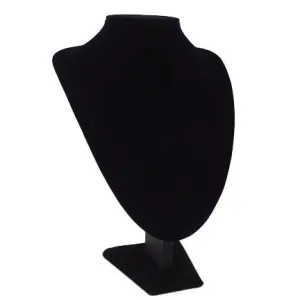 8" x 5 1/2' x 11 1/2"H Black Velvet Necklace Display