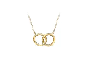 9ct Yellow Gold Interlinked Circles Necklace