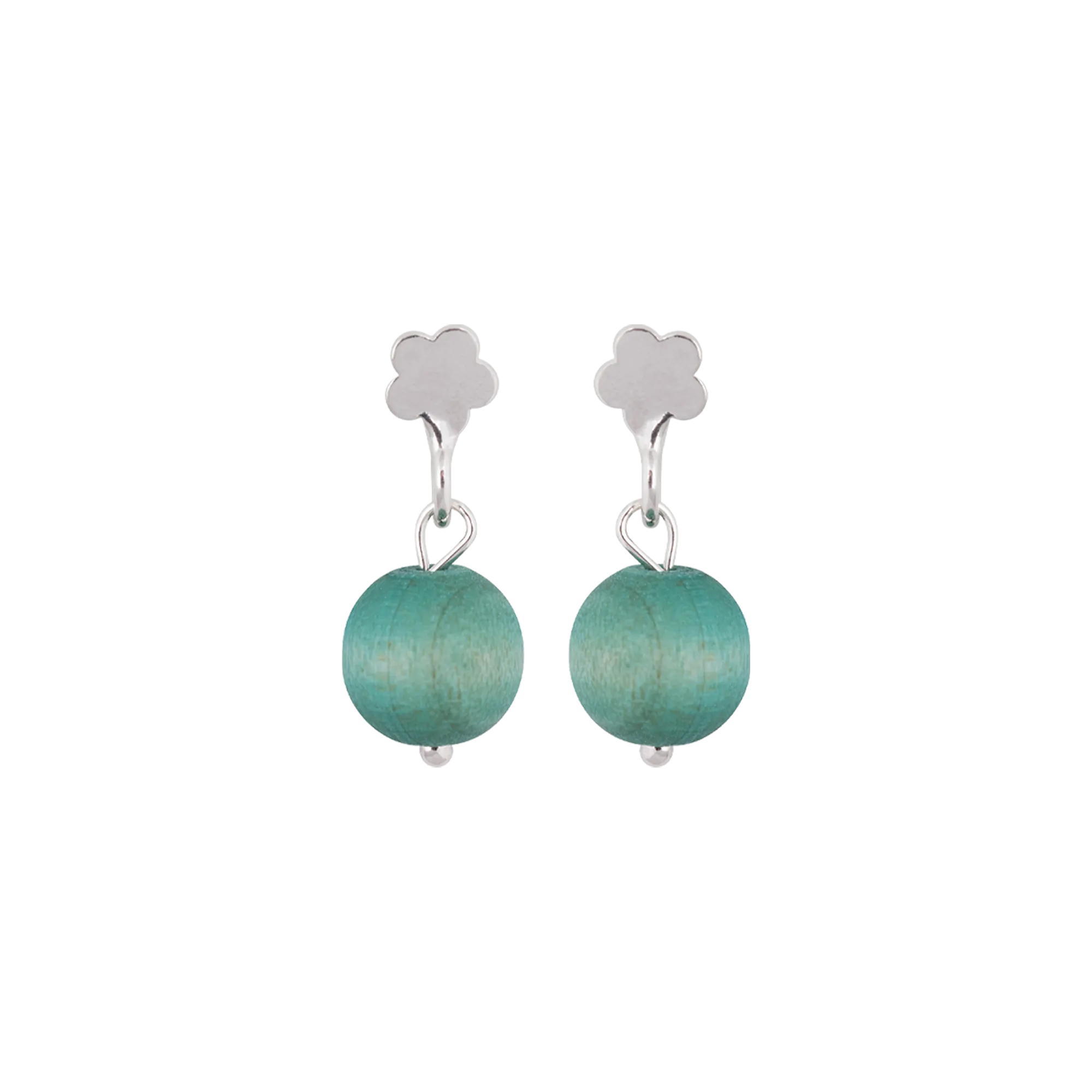 Aarikka Lemmikki Earrings, aqua green
