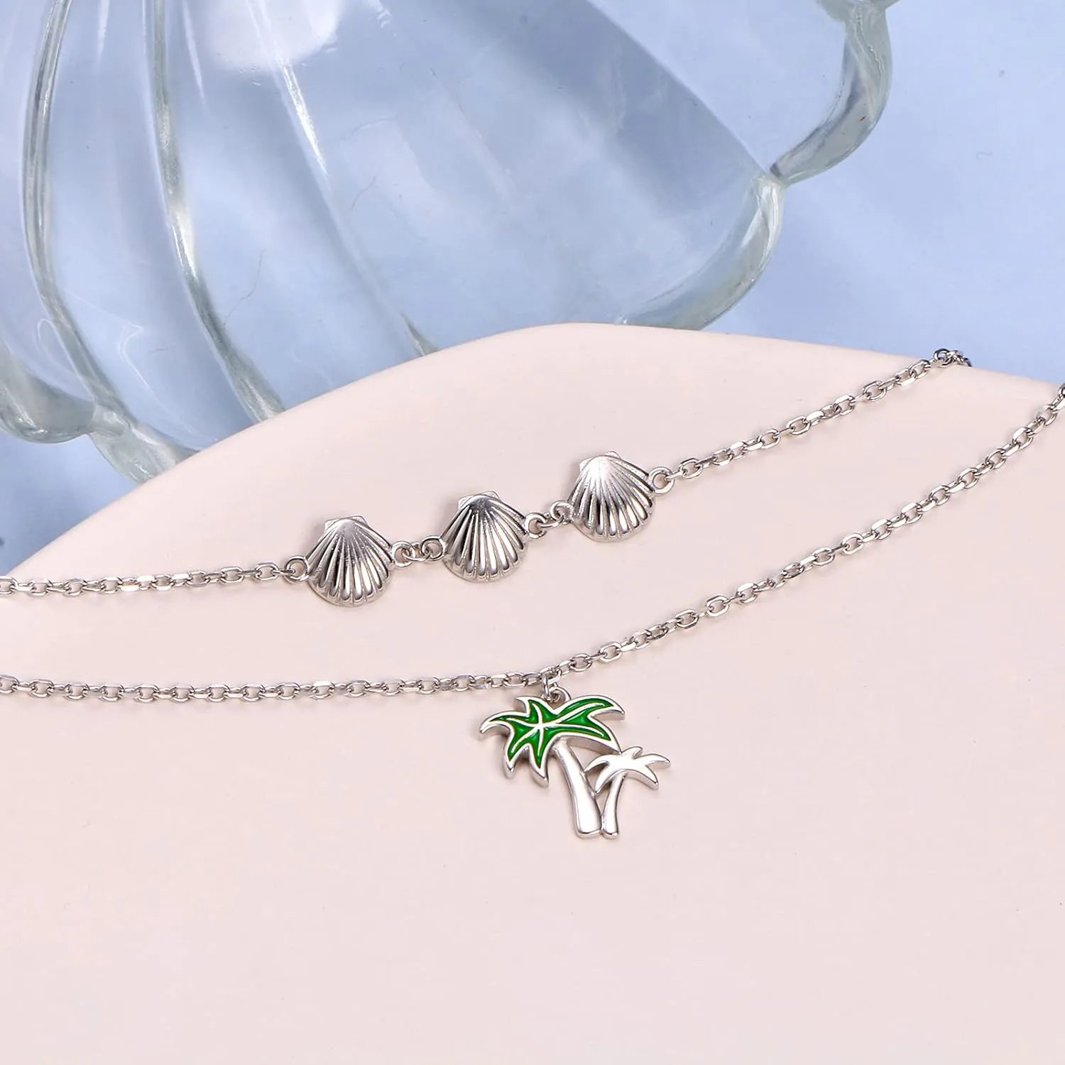 Anklets for Women S925 Sterling Silver Adjustable Beach Foot Ankle Bracelet Jewelry Gifts