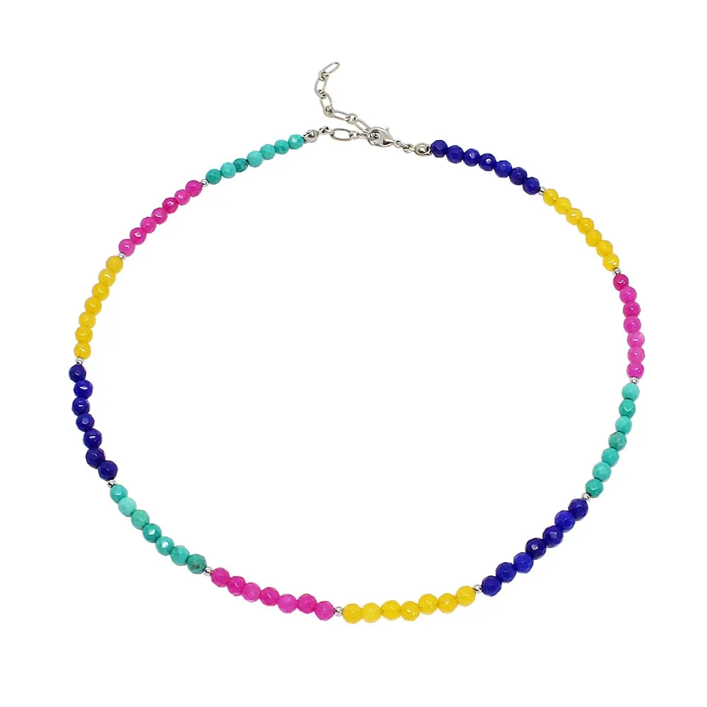 Ashnikko Multi Colour Stone Beaded Necklace