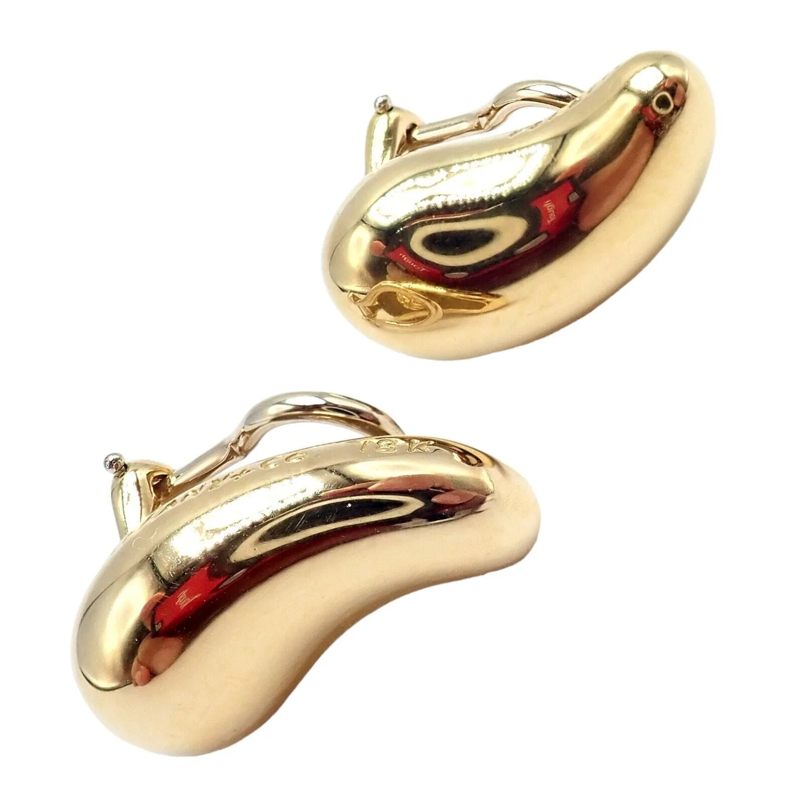 Authentic Tiffany & Co Peretti 18k Yellow Gold Teardrop Earrings