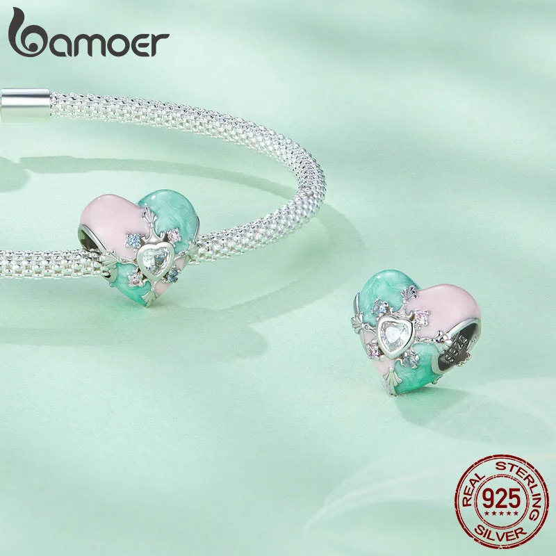 Bamoer Genuine 925 Sterling Silver Easter Collection Egg Bunny Rabbit Charms for Charm Bracelet or Necklace Pendants DIY Fine Jewelry