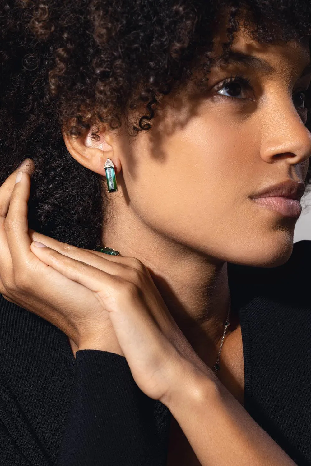 Bicolor Rubellite Tourmaline Earrings