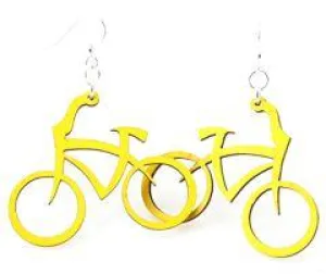 Bicycle Earrings # 1264