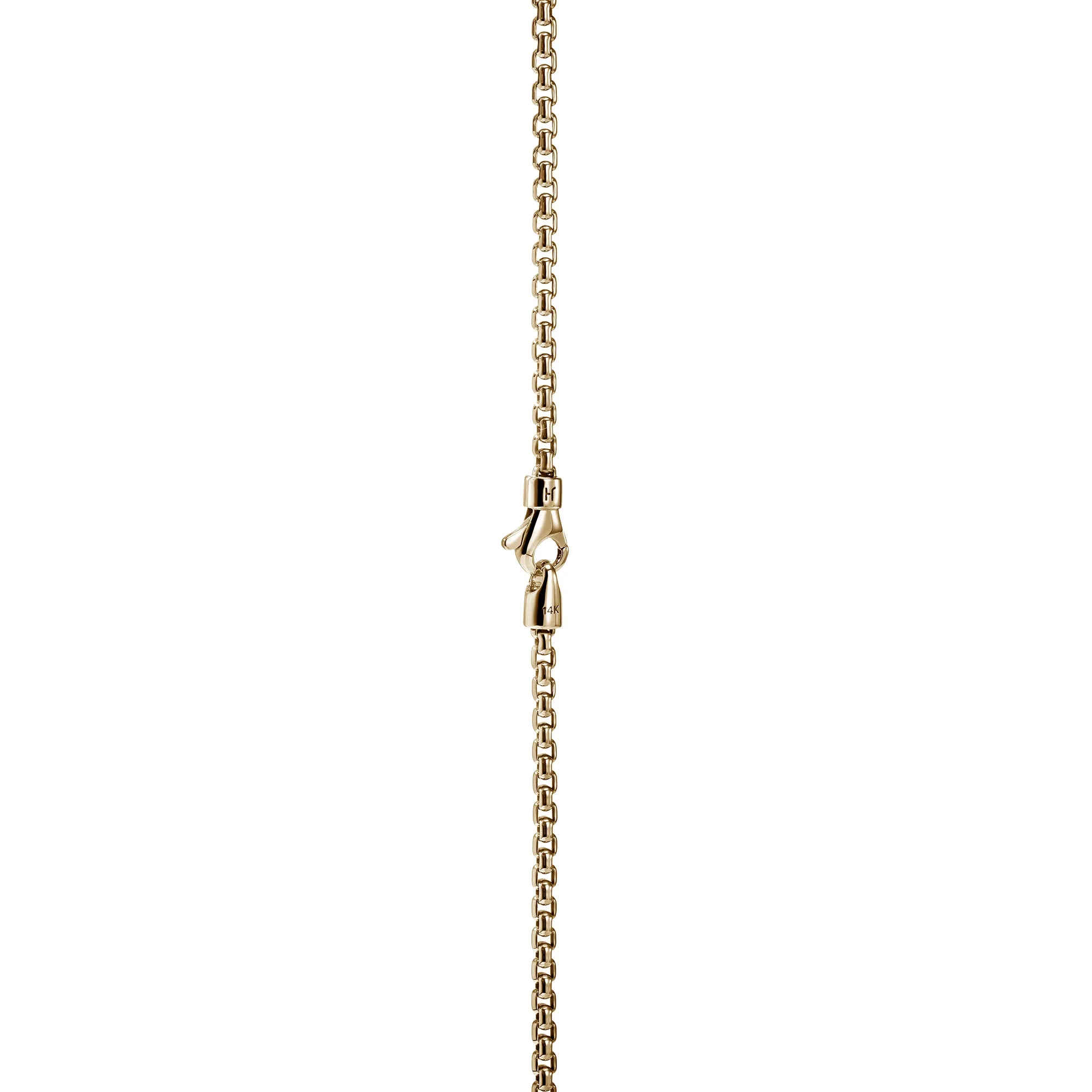 Box Chain Necklace, Gold, 2.7MM|NMGG98807