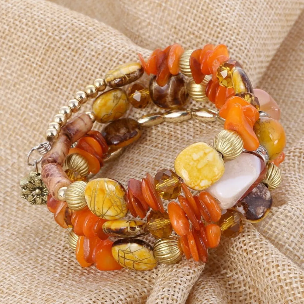 bracelets for women bohemian charming multilayer bracelets bangles ✈️ free.shipping