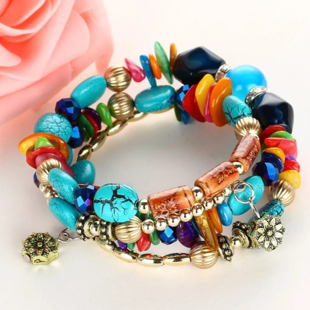 bracelets for women bohemian charming multilayer bracelets bangles ✈️ free.shipping