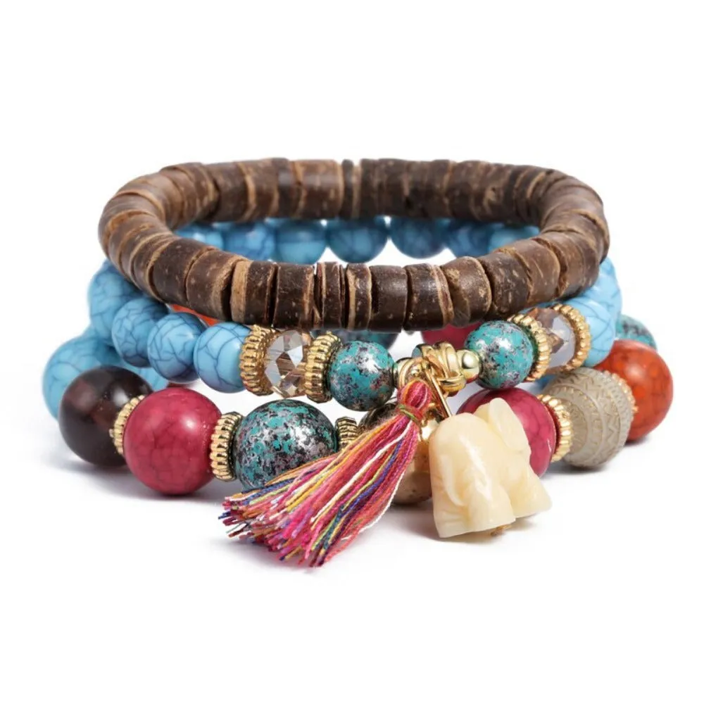 bracelets for women bohemian charming multilayer bracelets bangles ✈️ free.shipping