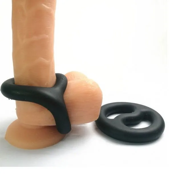 Brutus Yin Yang Silicone Cock and Ball Duo Ring
