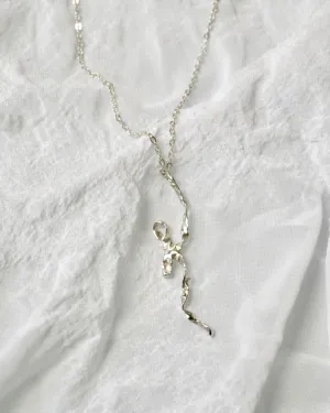 Burnt Bow Pendant - Silver
