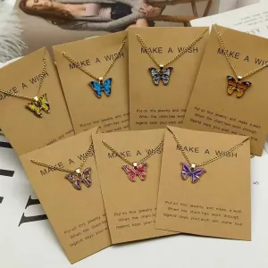 Butterfly Necklace Fashionable Temperament Couple Necklace