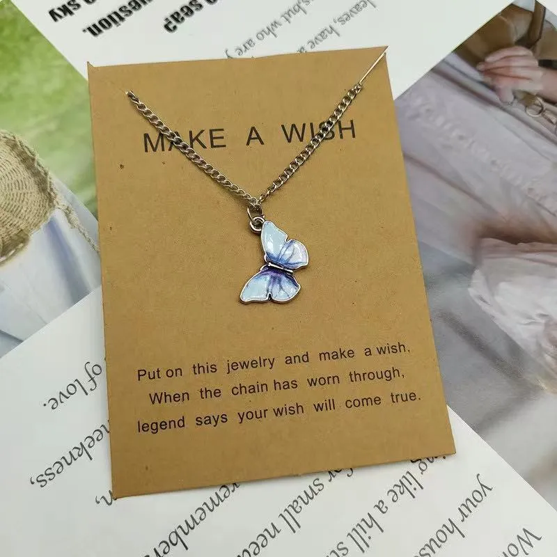 Butterfly Necklace Fashionable Temperament Couple Necklace