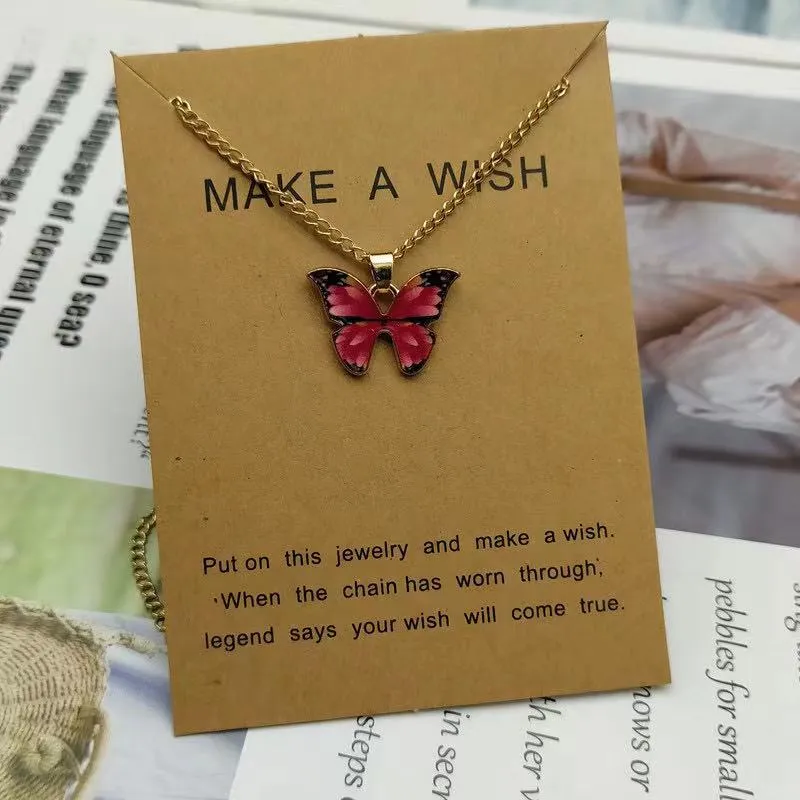 Butterfly Necklace Fashionable Temperament Couple Necklace