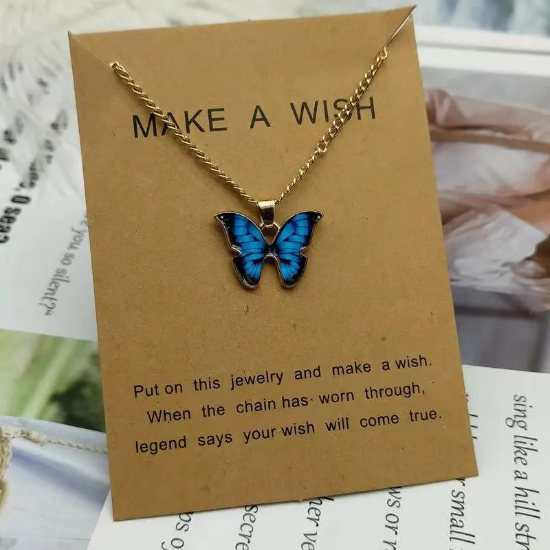 Butterfly Necklace Fashionable Temperament Couple Necklace