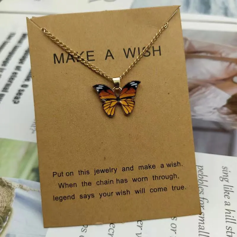 Butterfly Necklace Fashionable Temperament Couple Necklace
