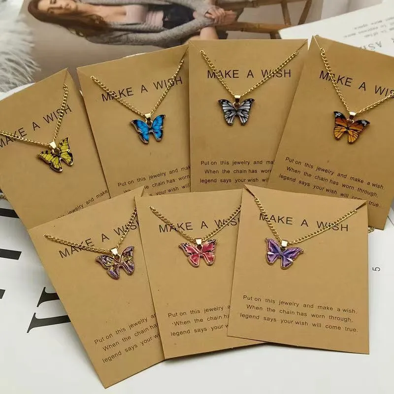 Butterfly Necklace Fashionable Temperament Couple Necklace
