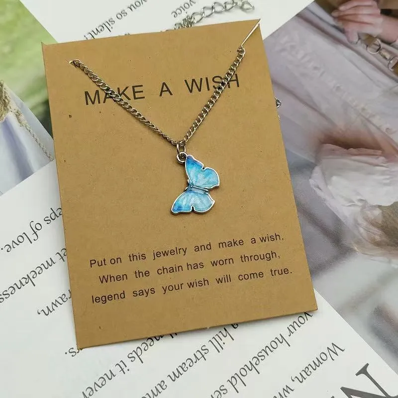 Butterfly Necklace Fashionable Temperament Couple Necklace