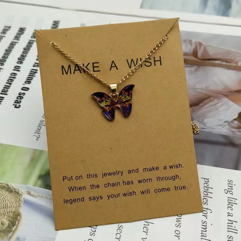 Butterfly Necklace Fashionable Temperament Couple Necklace