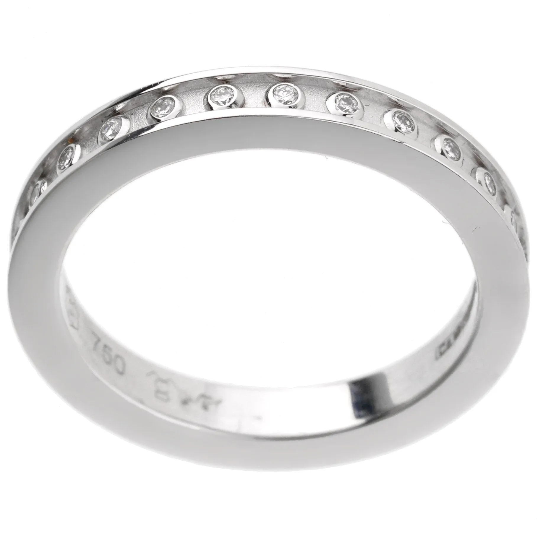 Carrera y Carrera Diamond White Gold Eternity Band Sz 7