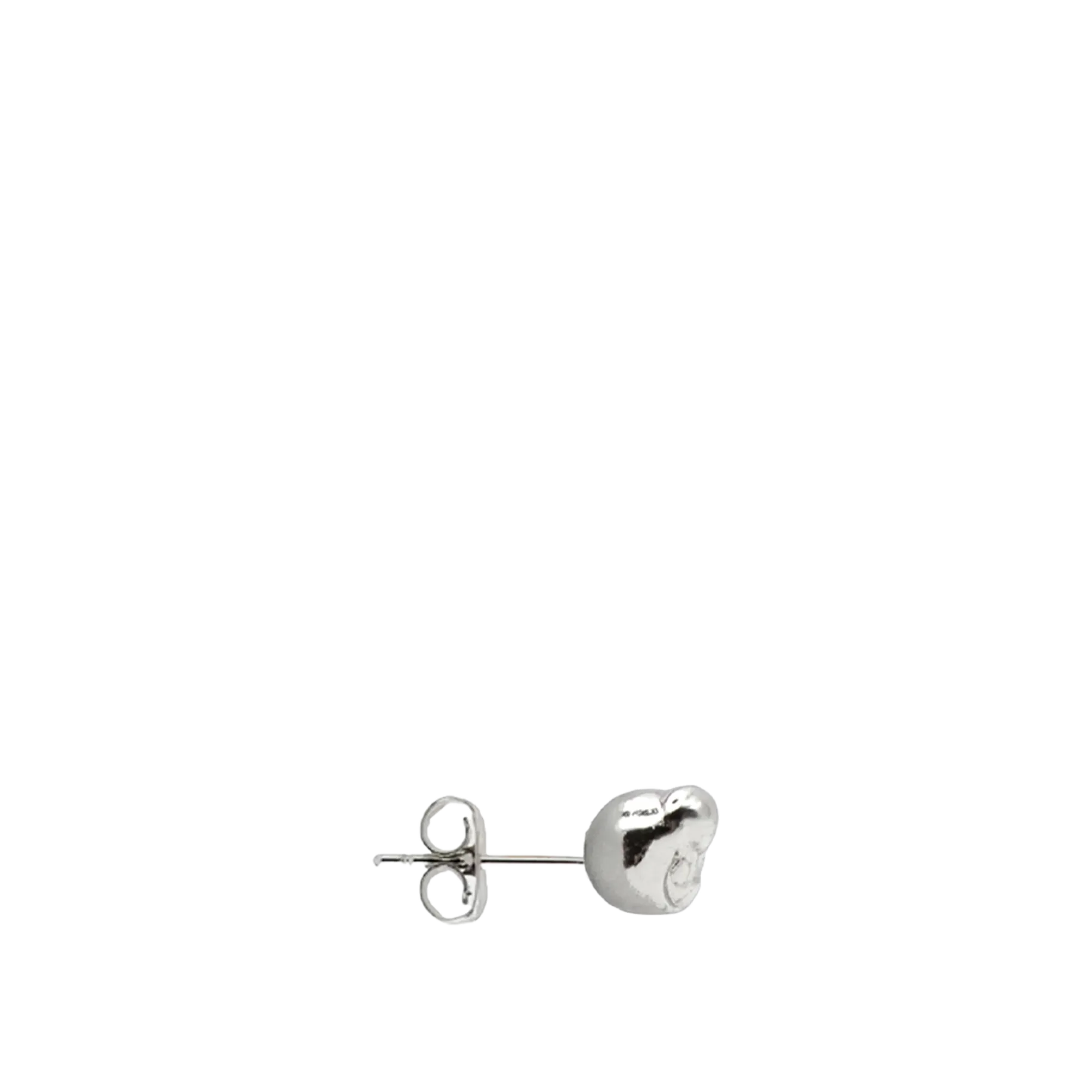 Charm Stud Earrings in Silver