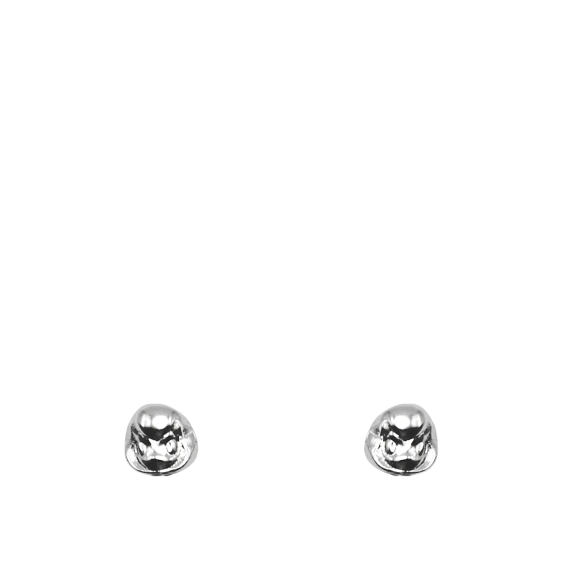 Charm Stud Earrings in Silver