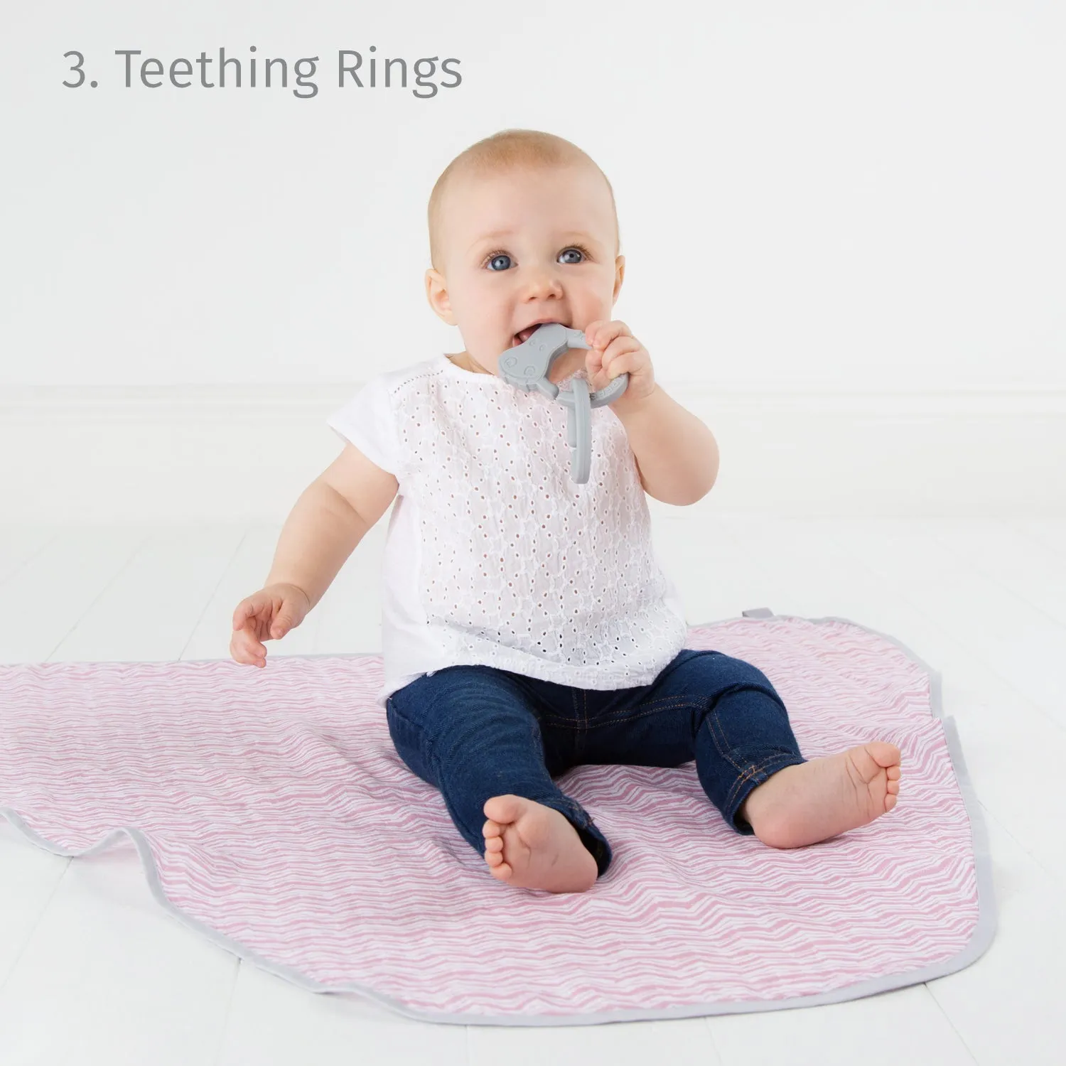 Cheeky Chompers Multi Muslin Rosy Days