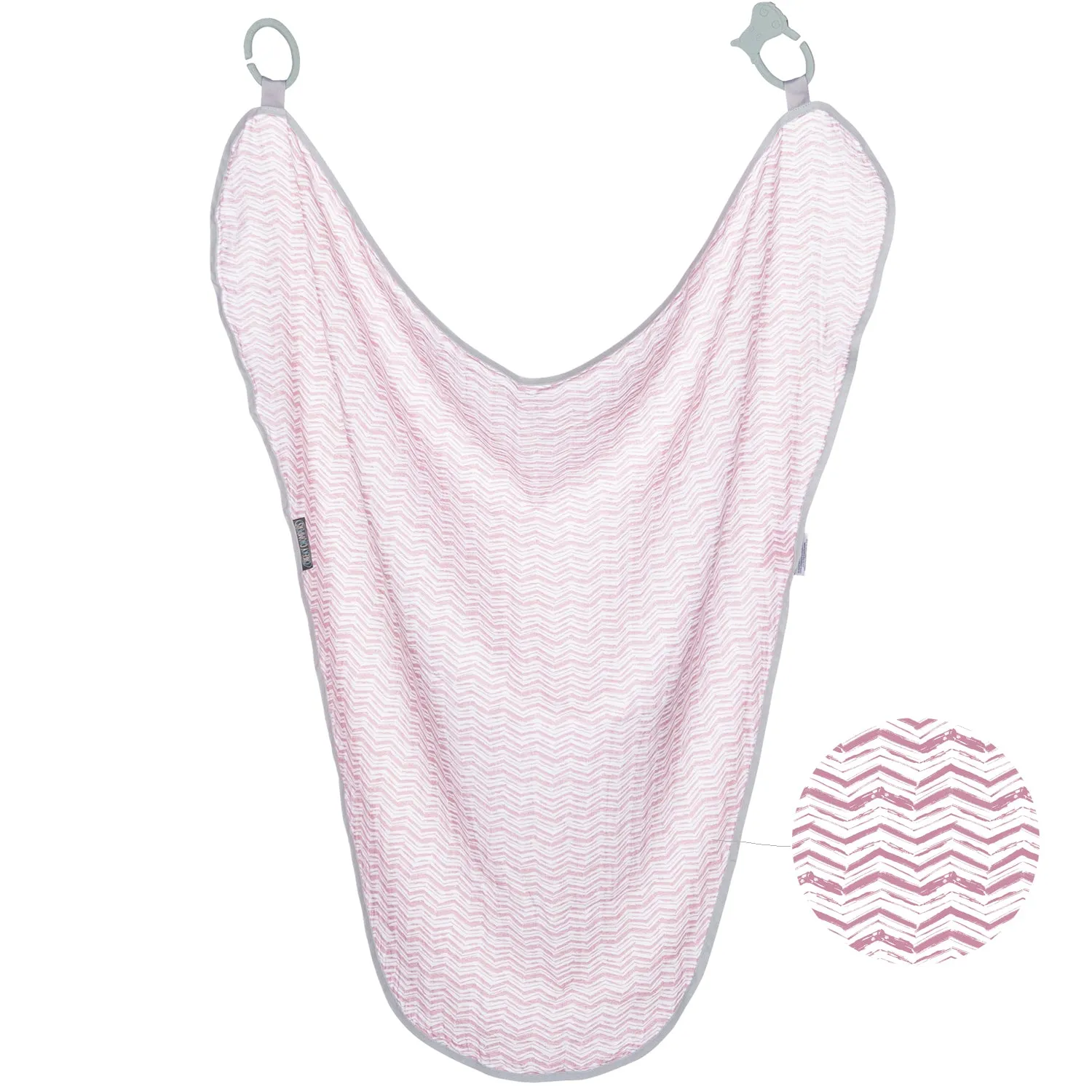 Cheeky Chompers Multi Muslin Rosy Days