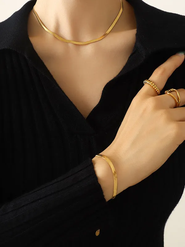 Chicmy-Simple Urban Alloy 37CM Necklaces Accessories