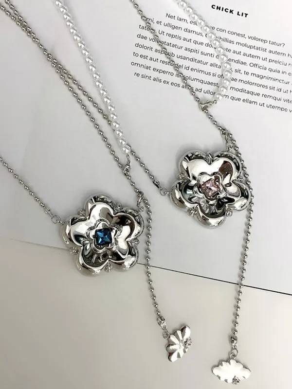 Chicmy-Statement Normcore Floral Pearl Necklaces Accessories
