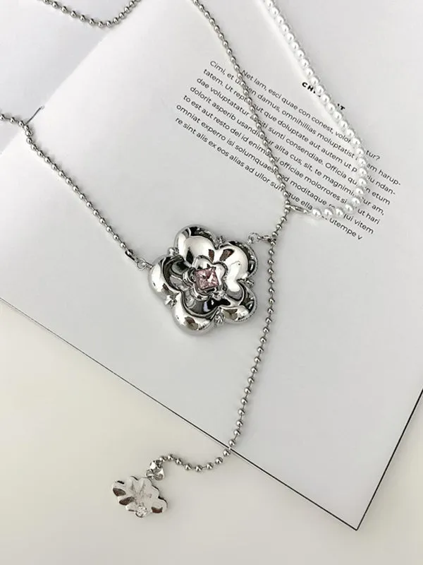 Chicmy-Statement Normcore Floral Pearl Necklaces Accessories