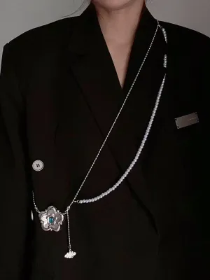 Chicmy-Statement Normcore Floral Pearl Necklaces Accessories
