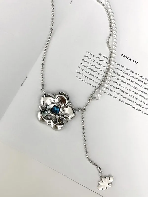 Chicmy-Statement Normcore Floral Pearl Necklaces Accessories