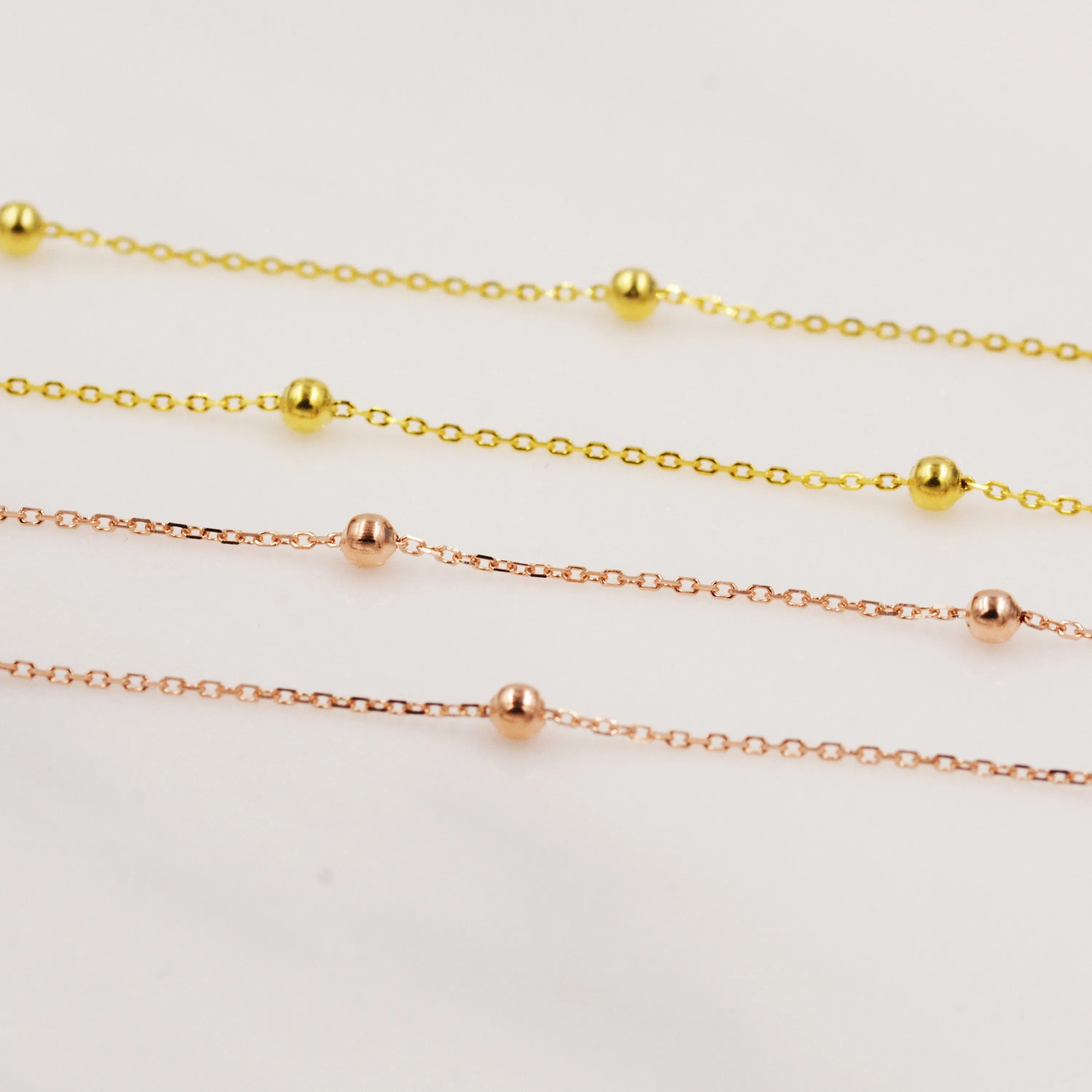 Choker Satellite Chain in Sterling Silver, Choker Necklace, Minimalist Geometric Style
