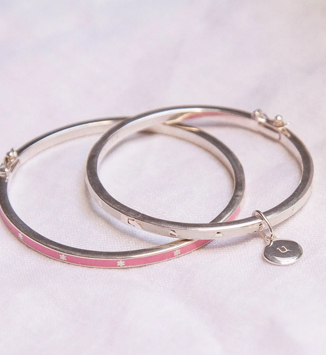 CIRCLE INITIAL A-Z (STERLING SILVER)