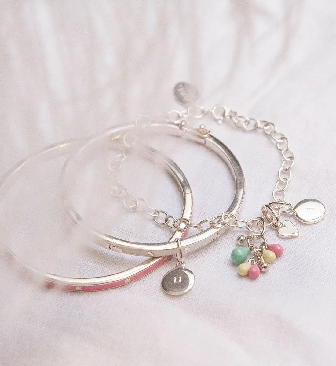 CIRCLE INITIAL A-Z (STERLING SILVER)