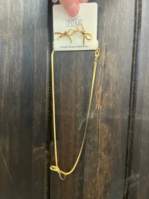 Cluster Set- "Chain Linked Bow" Gold
